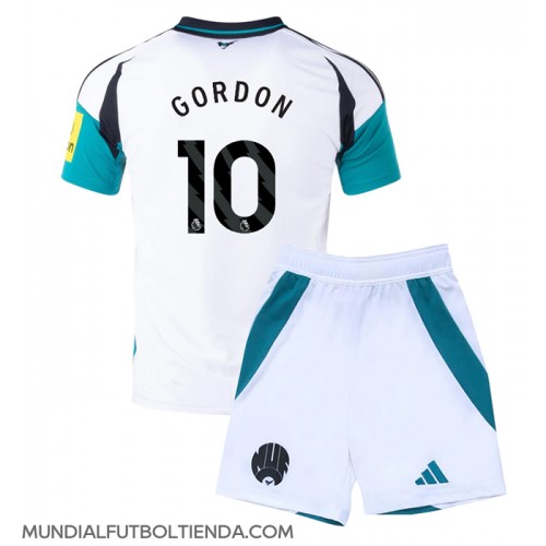 Camiseta Newcastle United Anthony Gordon #10 Tercera Equipación Replica 2024-25 para niños mangas cortas (+ Pantalones cortos)